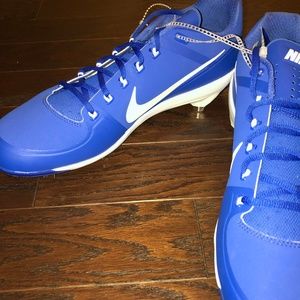 Nike Air Clipper Baseball Cleats Royal Blue, Sz 14